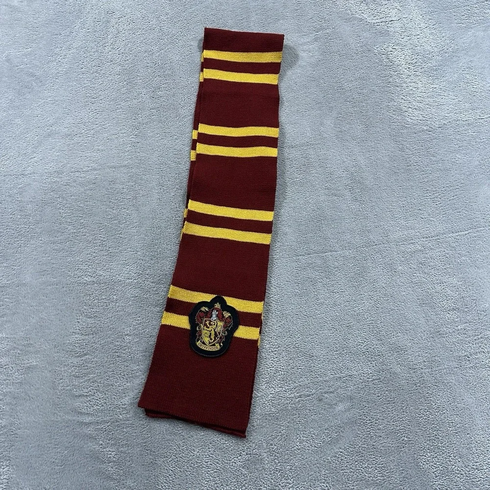 Harry Potter Hogwarts Gryffindor Striped Scarf Red Yellow Cosplay